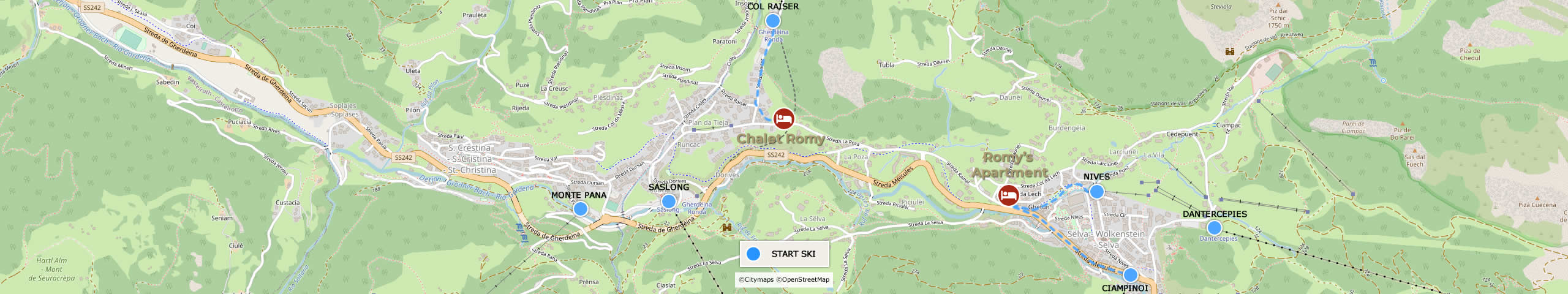 Google Maps Chalet Romy
